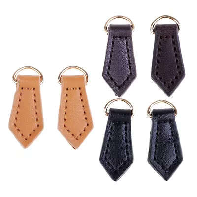 2Pcs Diamond Leather Zipper Tags Zipper Fixer Pull Tab Head For Bag Handwork • $14.03