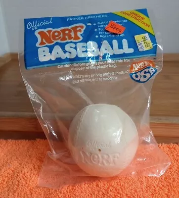 Vintage Official Nerf Baseball  White Very Rare. New. Sealed. Made In The USA 🔥 • $143.30