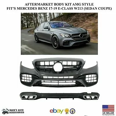 Aftermarket Full Body Kit  AMG Style  For 17-19 Mercedes Benz E-Class W213 E63 • $2099