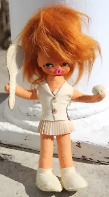 Vintage Unbranded (Bradley Artmart Or Treasure?) Tennis Girl Doll • $14.99
