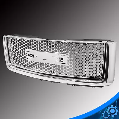 $94.90 • Buy For 07-13 GMC Sierra 1500 Denali Front Upper Hood Grill Grille