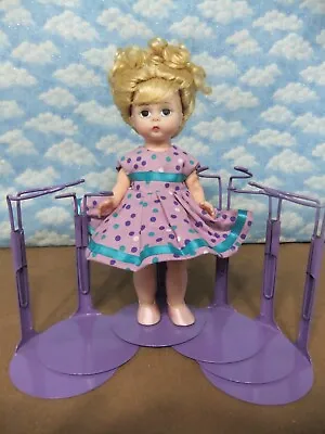 6 Kaiser Doll Stands #2001 For 6.5-11” Dolls Bears NEW Stands- Purple • $28