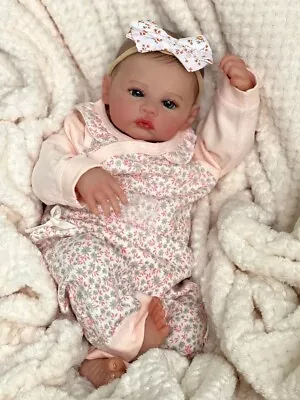 19  Handmade Newborn Meadow Real Figure Visible Veins Baby Doll For Girl 3D Skin • £54.99