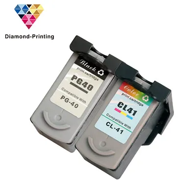 2 Ink For Canon PG40 CL41 MP180 MP190 MP210 MP220 MP450 • £28.39
