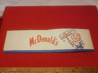 Unused Vintage Paper McDonald's  I'm Speedee  Hat Restaurant Employee Cellucap • $27.99