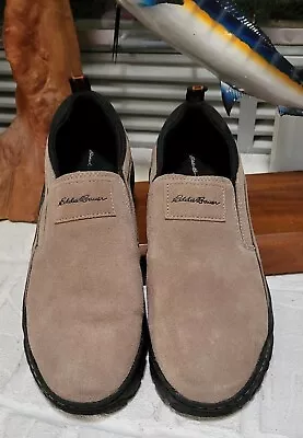 Eddie Bauer Newport Suede Slip On Comfort  Shoes Walking Loafers Mens Size 12 M • $20