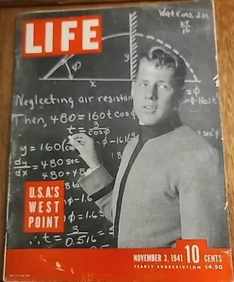 LIFE MAGAZINE : COVER: U.S.A.'S WEST POINT: November 3  1941 • $9.99