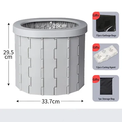 6L Caravan Folding Portable Toilet Boating Travel Hiking Camping Potty Outdoor • $32.98