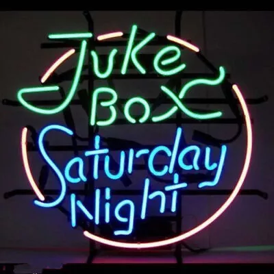 Juke Box Saturday Night 20 X16  Neon Light Sign Lamp Bar Club Artwork Wall Decor • £126.14