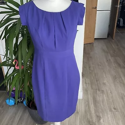 M&S Limited Collection Purple Shift Dress Lined 10 Marks And Spencer • £4.99