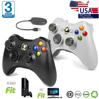 Wireless Controller Gamepads For Microsoft Xbox 360 /360 Slim / 360 E PC Window • $20.99
