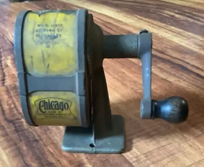 Vintage  Chicago  Pencil Sharpener Automatic Pencil Sharpener Co. Usa • $14