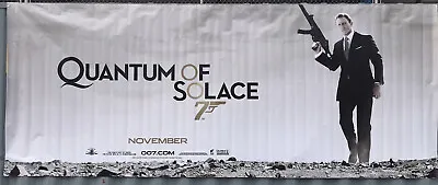 “QUANTUM OF SOLACE” Movie Billboard Vinyl Banner 6’x15’ 2008 James Bond 007 • $95