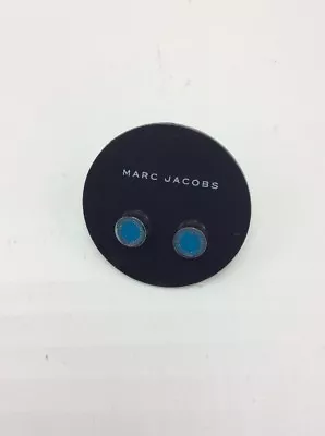 $50 Marc Jacobs Blue Disk Earrings MJ 8C • $44.84