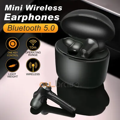 Bluetooth 5.0 Headset TWS Wireless Earphones Mini Earbuds Stereo Bass Headphones • $29.95