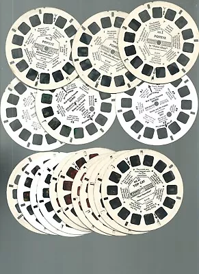 Vintage Red View-Master 3D Viewer Tyco W/17 Reels Popeye Bambi Pluto MORE • $6.99