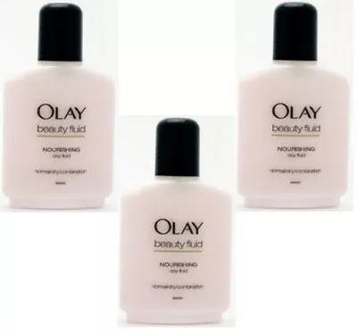 X3 Olay Essential Care Beauty Fluid Lightweight Moisturisation Normal/Dry 100ml  • £17.99