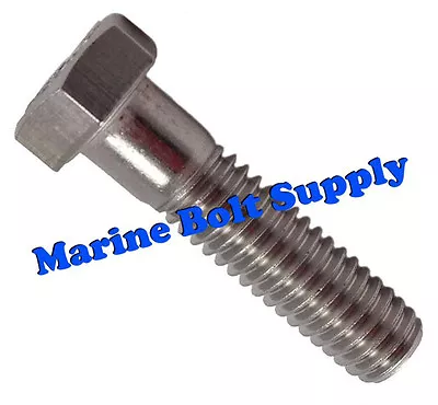 Type 316 Stainless Steel Hex Head Bolts (Sizes: 1/4-20 5/16-18 & 3/8-16) • $12.95