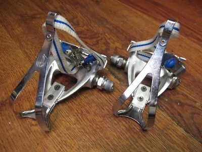$499.99 • Buy Vintage Campagnolo C- Record Pedals Toe Clips & Straps - Excellent Condition