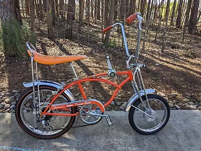 SCHWIN 1969 ORANGE  KRATE Bicycle STINGRAY 20 Inch  * Sting-ray * Vintage Bike • $3900