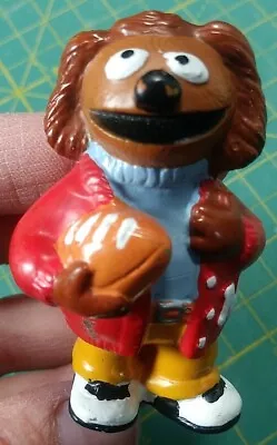 Rowlf Dog Pvc Figure Muppet High School Football Letterman Jacket 2.5 Inch • $14.99