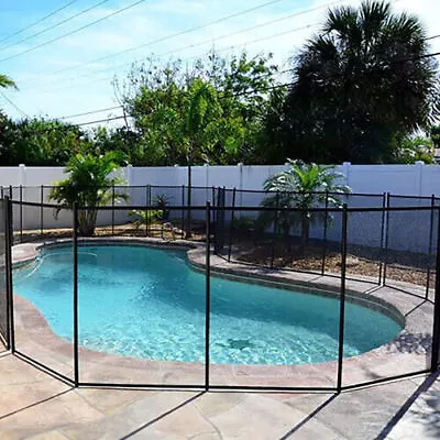 NEW 4 X 12 Ft Outdoor Pool Fence With Section Kit Removable Mesh Inground Pools • $149.99