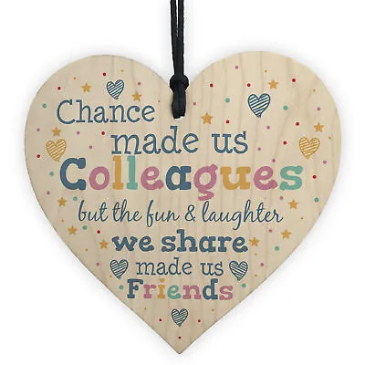 £3.49 • Buy Colourful Chance Made Us Colleagues Heart Leaving Gift For Colleague Thank You