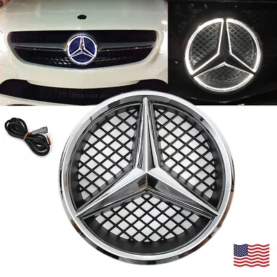 New Front Led Logo Star Badge Emblem Fit For Mercedes-Benz W204 C300 GLK350 • $29.96