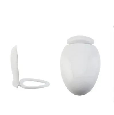 Egg Shape Oval White Soft Close Top Fix Toilet Seat 069275 • £54.95