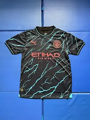 Manchester City 23/24 Third Jersey T Shirt (Size Large) • £28.99