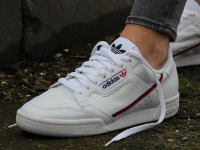 £53.99 • Buy Adidas Continental 80 Trainers White/red/navy G27706 Uk Size:8 Brand New In Box
