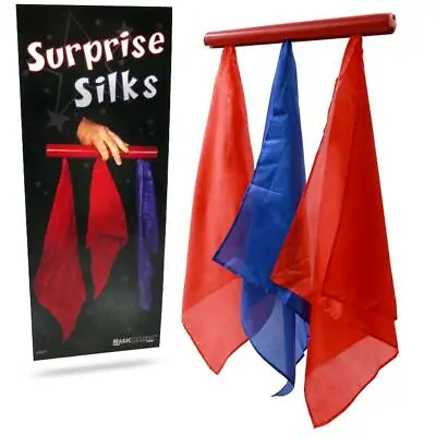 Deluxe SURPRISE SILKS Acrobatic Scarves Jump Stage Magic Trick Prop Wood Rod   • $27.89