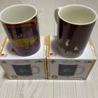 Evangelion Mug Lot Of 2 Ikari Shinji Nagisa Kaoru EVA 01 Ichiban Kuji With Box • $84.51