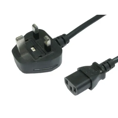 Power Cable UK Plug 3-pin BS 1363 To IEC C13 Kettle Lead Mains Power Cord • £5.99