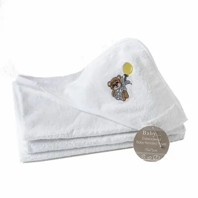 £4.79 • Buy Hooded Towel Childrens Cuddle Robe Teddy Bear 74 X 74 Cm 100% Cotton