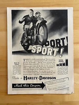 1979 Original Print Ad Harley Davidson Payment Plans Learn To Ride Coupon • $5.99