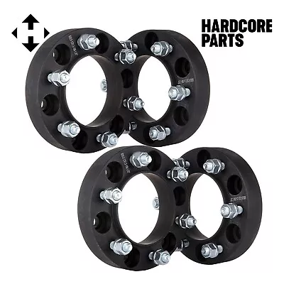 4 Black 1.25  Hubcentric Wheel Spacers - Fits 4 Runner Fj Cruiser Tacoma Tundra • $87.95