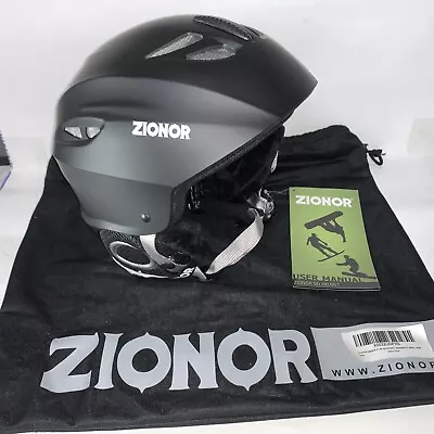 ZIONOR Lagopus H1 Ski Snowboard Helmet Air Flow Control Adjustable Black Large • $19.99