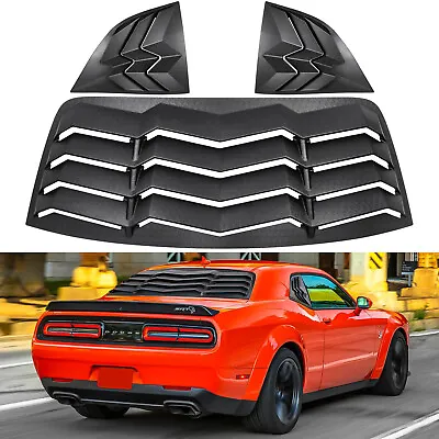 Rear+Side Window Louver For Dodge Challenger Windshield Sun Shade Cover 2008-23 • $144.99