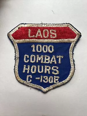 Guaranteed Original Vietnam War Thai Made USAF 1000 Laos Missions C-130 E Patch • $199.99