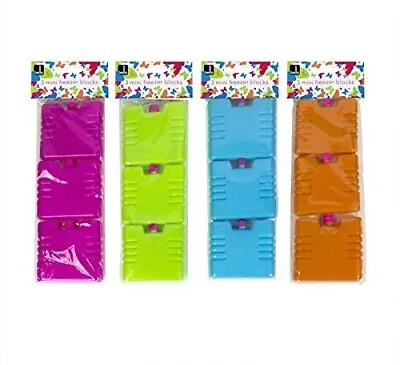 Set Of 3 New Mini Freezer Cool Blocks Ice Pack (Assorted Colours) • £3.99