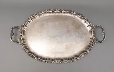 F.lli Peruzzi Italian 800 Silver Handled Serving Tray Platter 23.5  Large 1821g • $3707.43