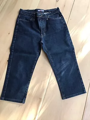 S.Oliver Capri Denim Jeans Size 30 Size US 4 Dark Wash Medium Waist • $7.50