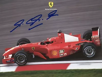 Michael Schumacher Signed Ferrari Card (240x180mm). • $164.21