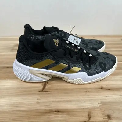 NEW Adidas Barricade Marimekko Women's Tennis Shoes Size 9 Black Gold Metallic • $69