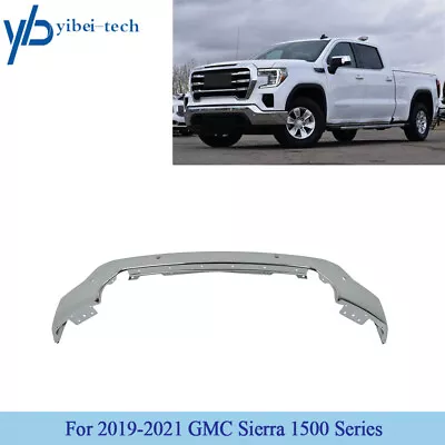 Front Bumper Chrome For 2019-2021 GMC Sierra 1500 With Sensors GM1002878 • $427.98
