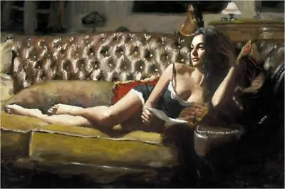 Study For Saba With Letter V By Fabian Perez  Signed Limited Edition Print • £1900