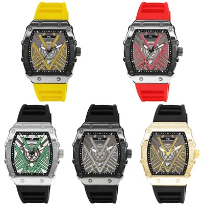 51mm Montres Carlo Fashion Silicone Band Men's Hip Hop Clubbing Luxury Watch • $18.90