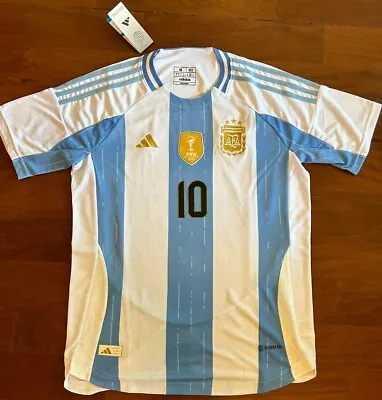 Argentina Lionel Messi #10 Adidas Home Jersey 2024/2025 Copa America Mens Size S • $34.99