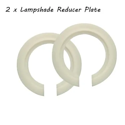 £2.59 • Buy Lampshade Reducer Ring White Reducing Adapter Plate / Washer Light Fitting